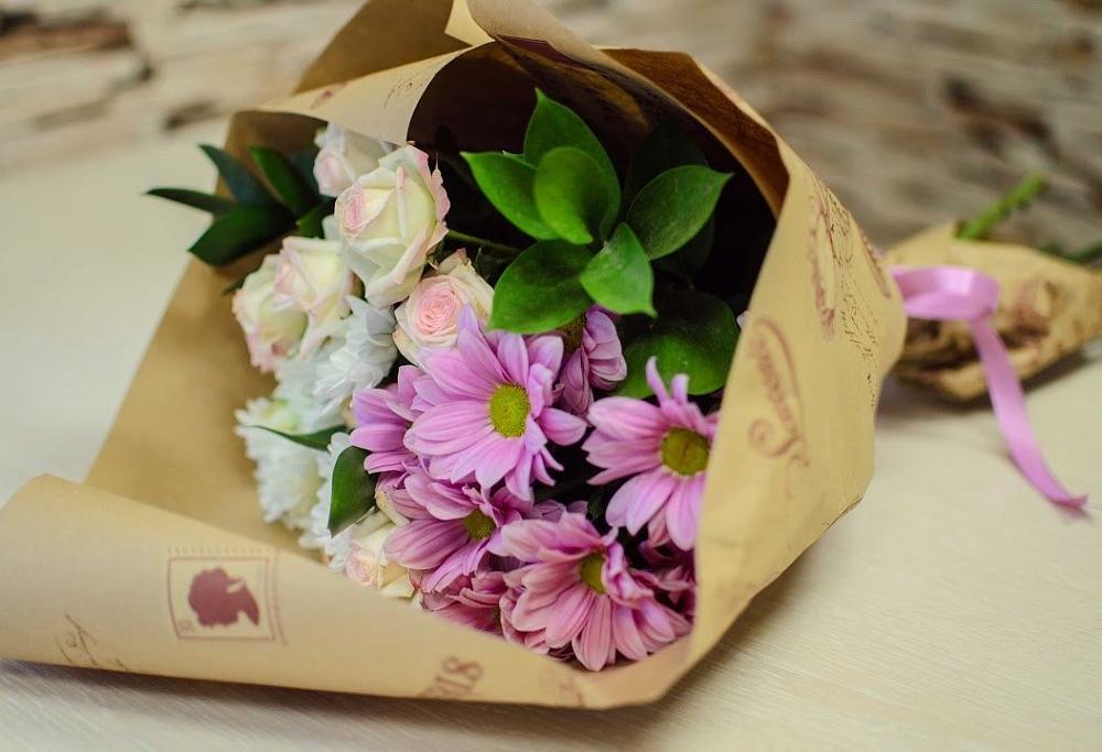 Букет цветов из: Розы и Хризантемы в Верее