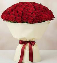 Букет 101 Красная роза Милано в Верее