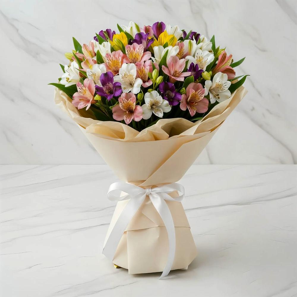 Букет цветов из: Альстромерии в Верее