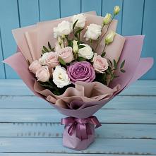 Букет цветов из:  Розы и Лизиантусы #REPLACE_PRED# Верее