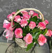 Цветочная композиция из Розы в корзине #REPLACE_PRED# Верее