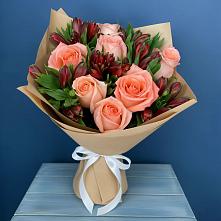 Букет цветов из:  Розы и Альстромерии в Верее