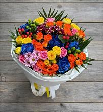 Букет цветов из:  Розы и Хризантемы в Верее