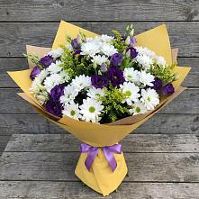 Букет цветов из:  Ирисы, Хризантемы и Ромашки в Верее