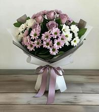 Букет цветов из:  Хризантемы и Розы в Верее