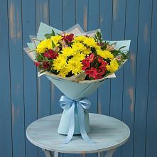 Букет цветов из:  Альстромерии и Хризантемы в Верее