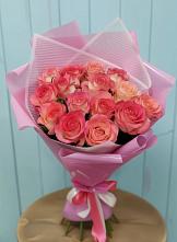 Букет 15 Розовых роз Равель #REPLACE_PRED# Верее
