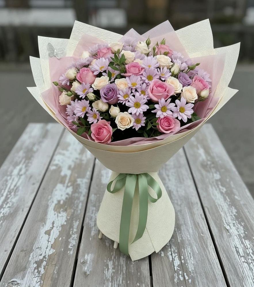 Букет цветов из: Розы и Хризантемы в Верее