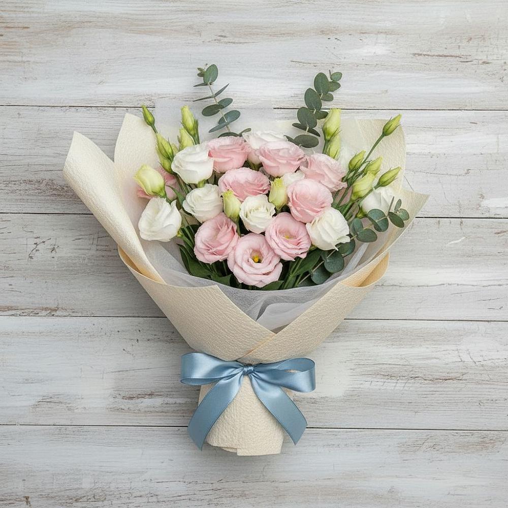 Букет цветов из: Лизиантусы в Верее